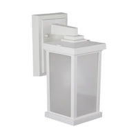 Napoli LED Large Polycarbonate Wall Light - White Finish - UL Listed Wet - 13 Watt - 1280 Lumens - 4000K Cool White