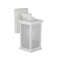 Napoli Incandescent Small Polycarbonate Wall Light - White Finish - UL Listed Wet