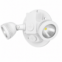 Outdoor/Wet Location, White Finish, Double-head, 1094 lumens, 10W total, 10-25Vdc input