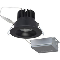 3.5 Inch LED Round Downlight - Black - 12 Watt - 850 Lumens - Color Temperature Selectable 2700K/3000K/3500K/4000K/5000K - 120V - Dimmable - Recessed Can Not Required