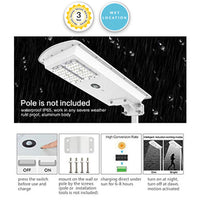 LED Solar Dusk to Dawn Light - 50 Watt - 5000 Lumens - 5000K Daylight - Pole Mount - with Motion Sensor