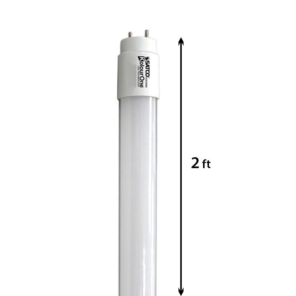 LED T8 Linear Retrofit Bulb - 2 Foot - 9 Watt - 1150 Lumens - 5000K Daylight - Ballast Bypass Only