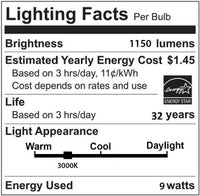 LED T8 Linear Retrofit Bulb - 2 Foot - 9 Watt - 1150 Lumens - 3000K Soft White - Ballast Bypass Only