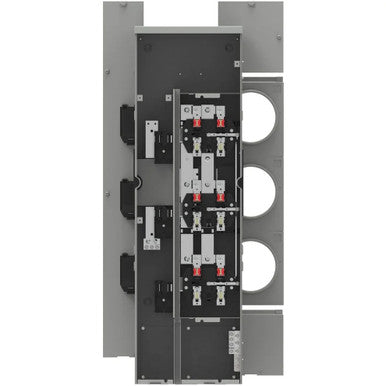 Siemens - WMM31125 Outdoor 125-Amp, 4-Jaw, 3-Position, Ring Type Residential Meter Stack
