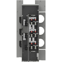 Siemens - WMM31125 Outdoor 125-Amp, 4-Jaw, 3-Position, Ring Type Residential Meter Stack