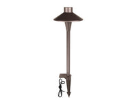 ASD Low Voltage Landscape LED Flat Hat Pathway Lights 5W 12-24V 2700/3000/3500/4000/5000K CRI90+, IP65 Waterproof, Aluminum 6x15inch Bronze ETL  - 6 Piece Minimum