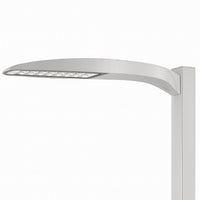 LED Area Luminaire, 27116 LM, 5000K, Type III Medium, 120-277V, Round Pole Mounting, Natural aluminum finish, super durable, G1