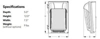 TWX LED Size 1 Wallpack, LED, Package 2, 4000K, 120-277V, Photocell,  buttontype, Dark bronze finish,  super durable