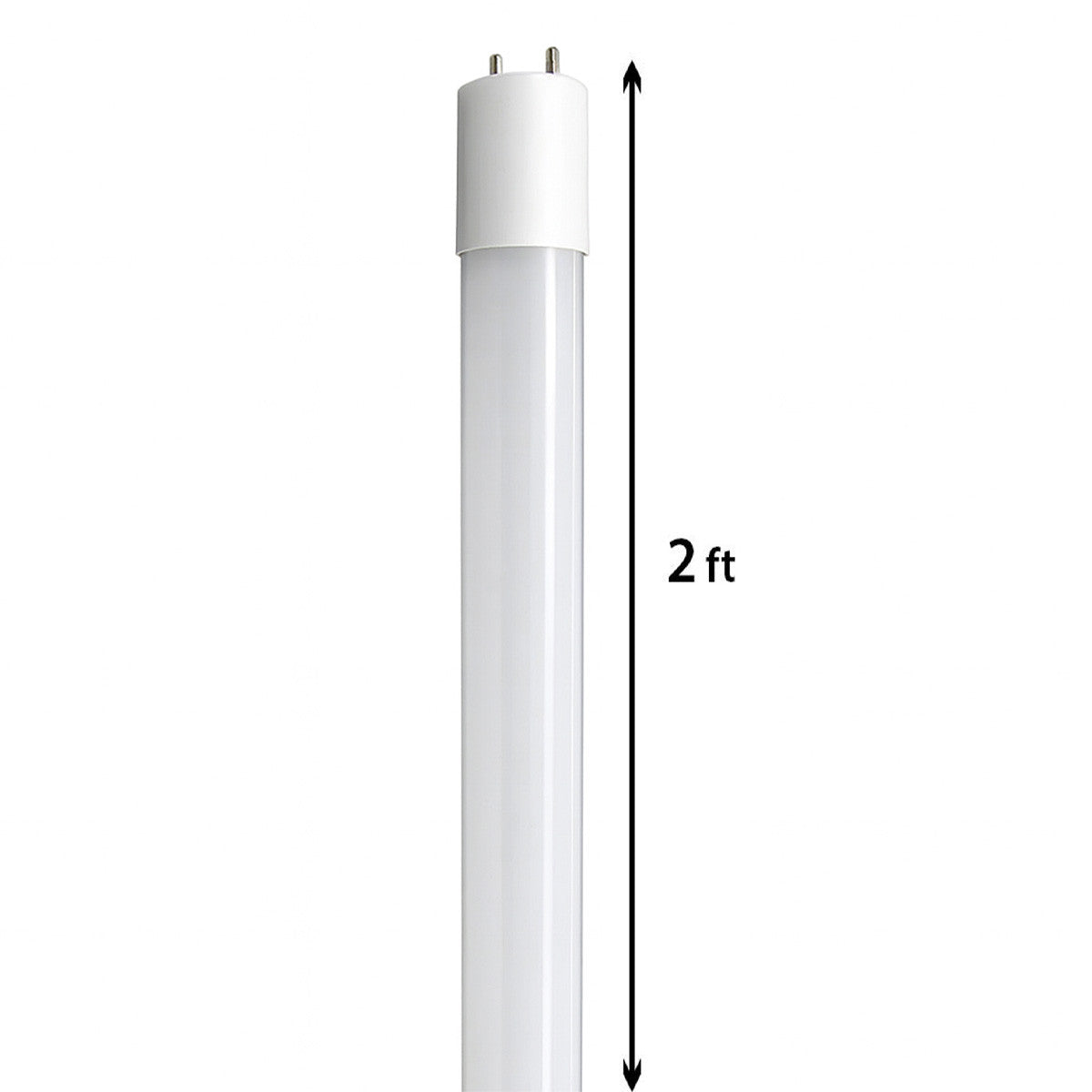 LED T8 Linear Retrofit Bulb - 2 Foot - 9 Watt - 1150 Lumens - 5000K Daylight - Ballast Bypass Only