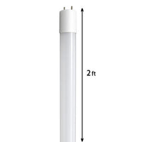 LED T8 Linear Retrofit Bulb - 2 Foot - 9 Watt - 1150 Lumens - 4000K Cool White - Ballast Bypass Only