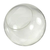 12 Inch Plastic Globe Neckless Opening Clear Acrylic