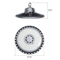 200 Watt UFO LED High Bay Light - 27,000 Lumens - 5000K Daylight - 120-277V - Black Finish