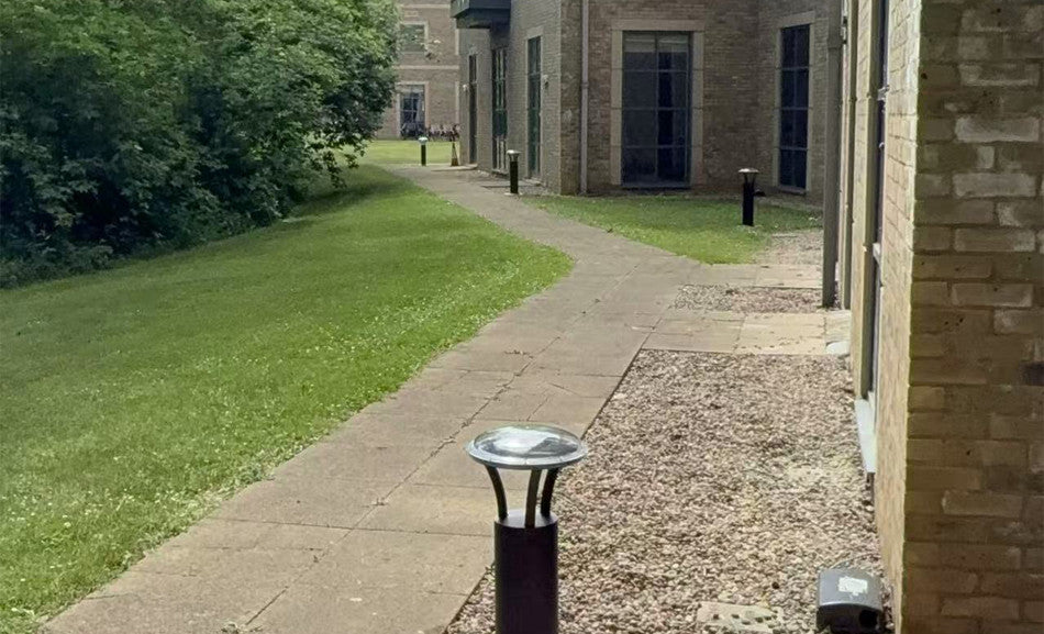 LED Solar Bollard Lights with Remote - Height 36 Inches- 2 Watt - 350 Lumens - Color Selectable 30K/50K - Anchor Bolts & Plate Included - Black Finish