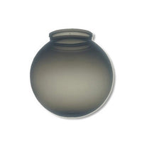 10 Inch Plastic Globe Plain Lip Opening Smoke Acrylic