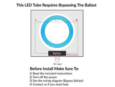 LED T9 Bulb Replaces FC12T9/WW - 12 inch, 16 Watt, 1600 Lumens, 3000K Soft White - Ballast Bypass