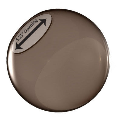 16 Inch Plastic Globe Neckless Opening Smoke Acrylic