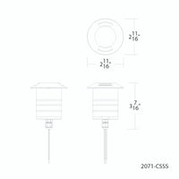 Smart Color Changing LED Indicator Light in Stainless Steel - 2071-CSSS
