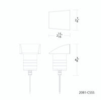 Smart Color Changing LED Indicator Light in Stainless Steel - 2081-CSSS
