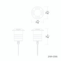 Smart Color Changing LED Indicator Light in Stainless Steel - 2101-CSSS
