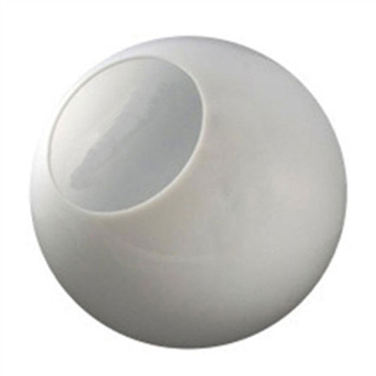 16 Inch Plastic Globe Neckless Opening White Acrylic