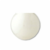 22 Inch Plastic Globe Neckless Opening White Acrylic