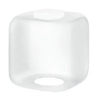 12 Inch Square Cube Diffuser White