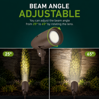 LED Fully Adjustable Spot Light Fixtures - Commercial Landscape Lighting - Options Available For Voltage, Wattage and Either Black or Bronze Finish