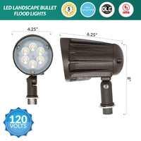 42 Watt LED Landscape Light with Knuckle Mount - Integrated LED - 4200 Lumens - 3000K Soft White - 120-277V