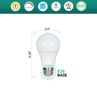 LED 10 Watt Dimmable (60W Replacement) A19 Light Bulb, 4000K - 120 Volt