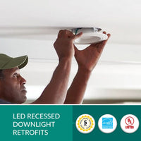 LED Recessed Downlight Retrofit for 6 Inch Can Lights- 5000K Daylight - Dimmable