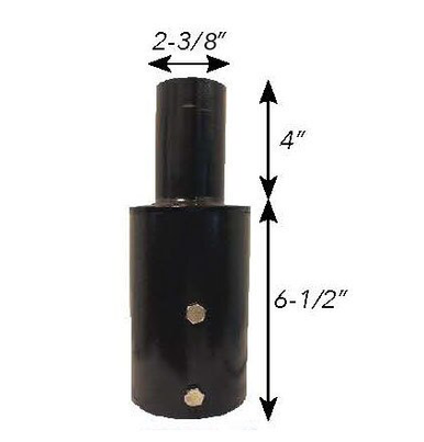 Tenon Adaptor 3 Inch Round Pole, Bronze