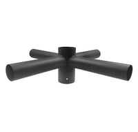 4 Head Light Pole Spoke Bracket, 4 Way Quad at 90 degrees, 2 Feet Wide, slips on 2-3/8 tenon