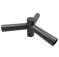 3 Fixture Light Pole Spoke Bracket, 3 Way at 120 degrees, 2 Feet Wide, slips on 2-3/8 tenon