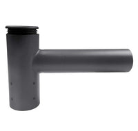 Pole Top Spoke Bracket for 1 Light Fixture at 90 degrees, 1 Foot Wide, slips on 2-3/8 tenon