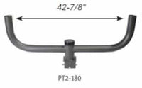 Twin Bullhorn for 4 Inch Square Pole - slips on 2-3/8 In. Square Pole - 42 Inches Across