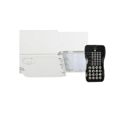 200 Watt LED Parking Lot Area Light - Wall Mount with Motion Sensor - 26000 Lumens - 5000K Daylight - 120-277V - White Finish