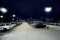 30 Watt LED Roadway Light With Photocell - 3450 Lumens - 5000K Daylight - 120-277V - White Finish - Includes Pole Mount