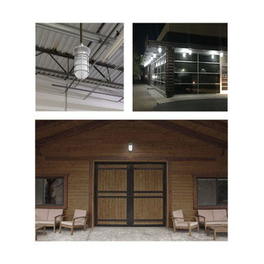 LED Universal Mount Vapor Tight - 20 Watt - 1785 Lumens - 3000K Soft White - 120-277V - Gray Finish - Ceiling, Wall or Conduit Mount