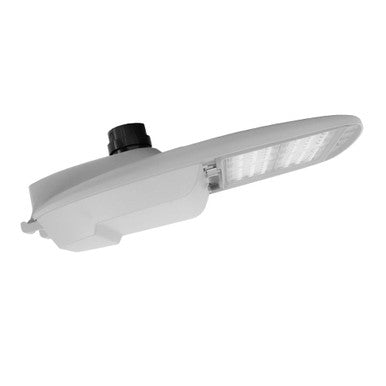 150 Watt LED Roadway Light With Photocell - 21000 Lumens - 5000K Daylight - 120-277V - White Finish - Includes Pole Mount