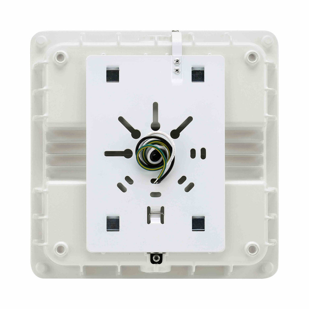 Square LED Canopy Light - 40 Watt - Ceiling or Conduit Mount - 5400 Lumens - 5000K Daylight - 120-277V- White