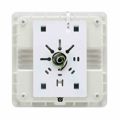 Square LED Canopy Light - 40 Watt - Ceiling or Conduit Mount - 5400 Lumens - 5000K Daylight - 120-277V- White