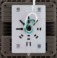 Square LED Canopy Light with PIR Motion Sensor - 40 Watt - Ceiling or Conduit Mount - 5400 Lumens - 5000K Daylight - 120-277V- Bronze