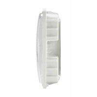 Square LED Canopy Light with PIR Motion Sensor - 40 Watt - Ceiling or Conduit Mount - 5400 Lumens - 5000K Daylight - 120-277V - White