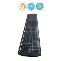 LED Solar Street Light - 120 Watt - 18000 Lumens - 6000K Daylight - Post Mount - with Programmable Motion Sensor - Black Finish