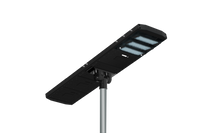 LED Solar Street Light - 120 Watt - 18000 Lumens - 6000K Daylight - Post Mount - with Programmable Motion Sensor - Black Finish