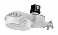 45 Watt LED Dusk To Dawn Light With Photocell - 6200 Lumens - 5000K Daylight - 120-277V - Silver Finish - Includes Arm/Wall Mount