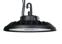 UFO LED High Bay Light - 150/120/90/60 Watt Selectable - 24000 Max Lumens - 110-277V - 5000K Daylight - 0-10V Dimmable - Black Finish