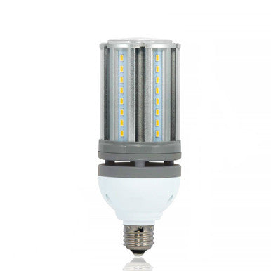 9 Watt LED Corn Bulb - Metal Halide Retrofit -400 Lumens - Amber - 120-277V - E26 Medium Base - Ballast Bypass