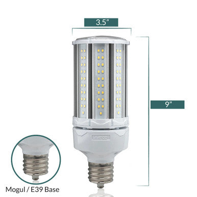 54 Watt LED Corn Bulb - Metal Halide Retrofit -5800 Lumens - 5000K Daylight - 120-277V - E39 Mogul Base - Ballast Bypass