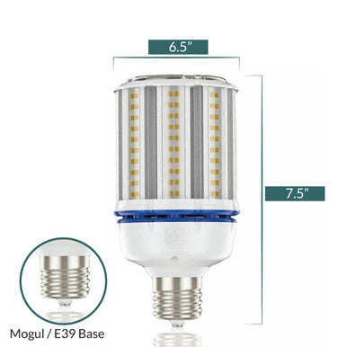 68 Watt LED Corn Bulb - Metal Halide Retrofit -9500 Lumens - 5000K Daylight - 120-277V - E39 Mogul Base - Ballast Bypass